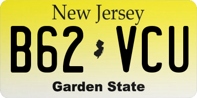 NJ license plate B62VCU