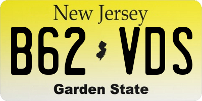 NJ license plate B62VDS