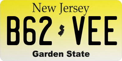 NJ license plate B62VEE