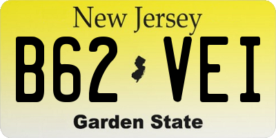 NJ license plate B62VEI