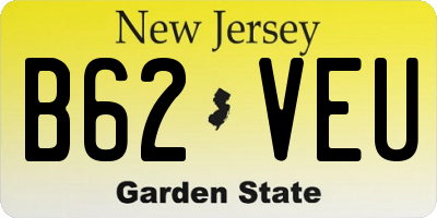NJ license plate B62VEU