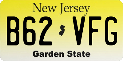NJ license plate B62VFG