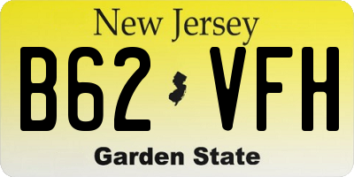 NJ license plate B62VFH