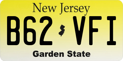 NJ license plate B62VFI
