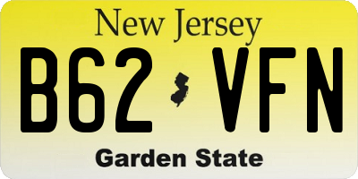 NJ license plate B62VFN