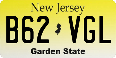 NJ license plate B62VGL