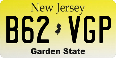 NJ license plate B62VGP