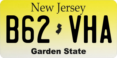 NJ license plate B62VHA