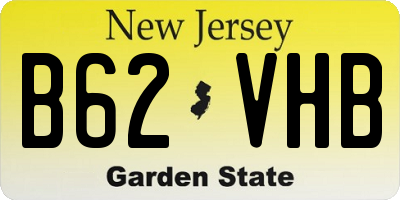 NJ license plate B62VHB