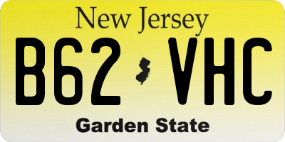 NJ license plate B62VHC