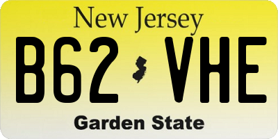 NJ license plate B62VHE