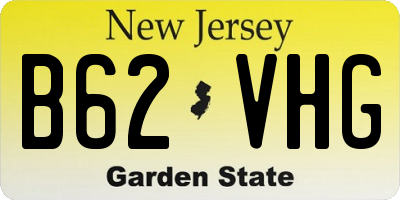 NJ license plate B62VHG