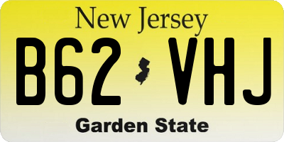 NJ license plate B62VHJ