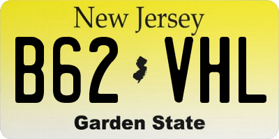 NJ license plate B62VHL