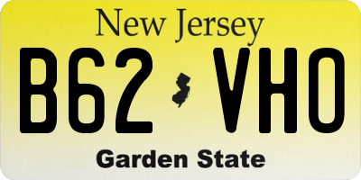 NJ license plate B62VHO