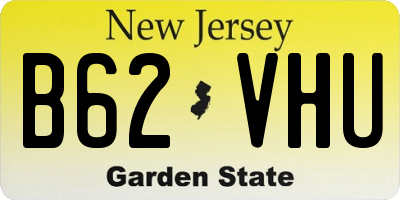 NJ license plate B62VHU