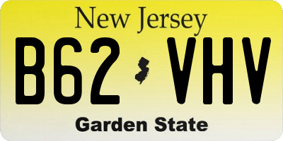 NJ license plate B62VHV