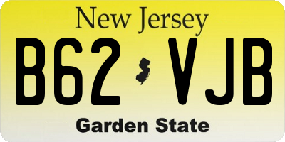 NJ license plate B62VJB