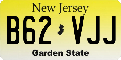 NJ license plate B62VJJ