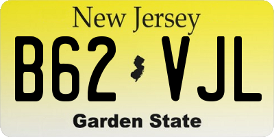 NJ license plate B62VJL