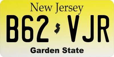 NJ license plate B62VJR