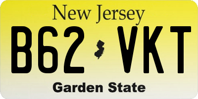 NJ license plate B62VKT