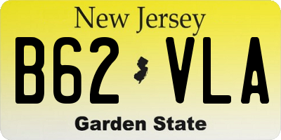 NJ license plate B62VLA