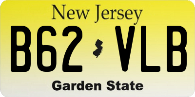 NJ license plate B62VLB
