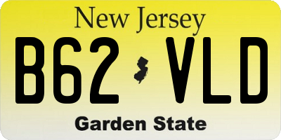 NJ license plate B62VLD