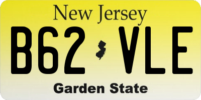 NJ license plate B62VLE