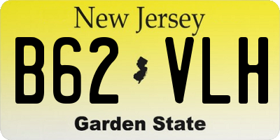 NJ license plate B62VLH