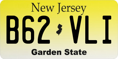 NJ license plate B62VLI