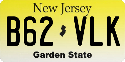 NJ license plate B62VLK