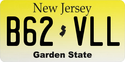 NJ license plate B62VLL