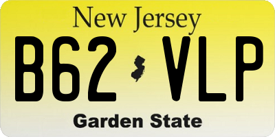 NJ license plate B62VLP