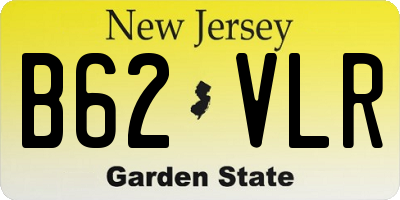 NJ license plate B62VLR