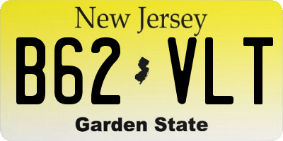 NJ license plate B62VLT