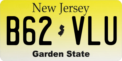 NJ license plate B62VLU