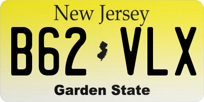 NJ license plate B62VLX