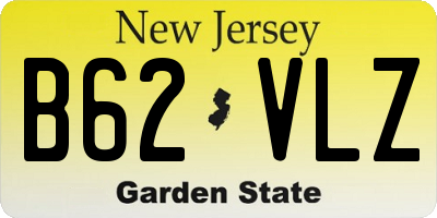 NJ license plate B62VLZ