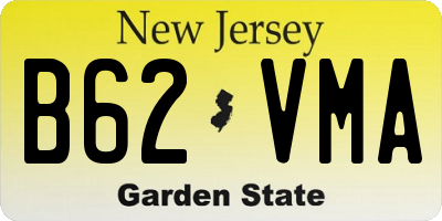 NJ license plate B62VMA