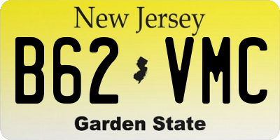NJ license plate B62VMC