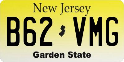 NJ license plate B62VMG