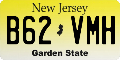 NJ license plate B62VMH