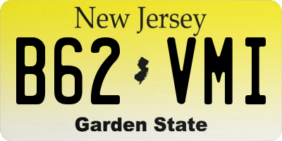 NJ license plate B62VMI