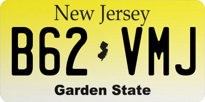 NJ license plate B62VMJ