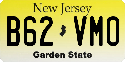 NJ license plate B62VMO