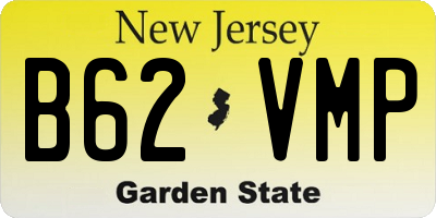 NJ license plate B62VMP
