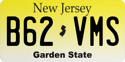 NJ license plate B62VMS