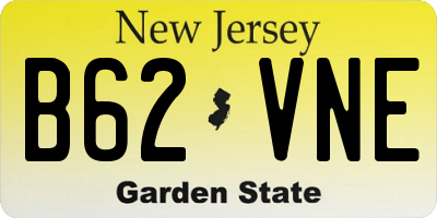 NJ license plate B62VNE